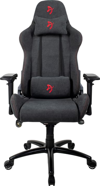 Arozzi Verona Signature Soft Fabric gamingstol (grå med rød logo)