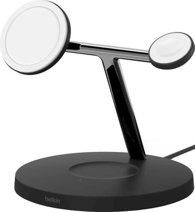 Belkin Boost Charge Pro 3-i-1 trådløs lader med MagSafe 15W (sort)