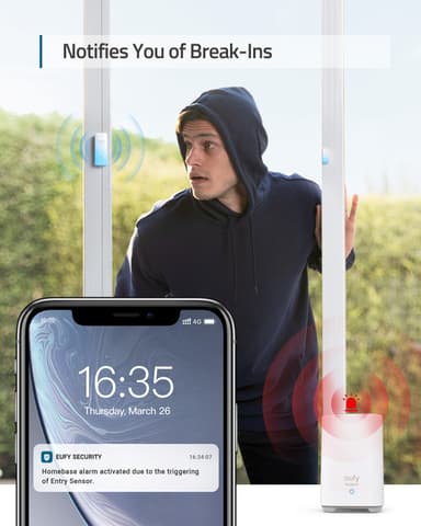 Eufy Home Alarm sensorsett i 5 deler