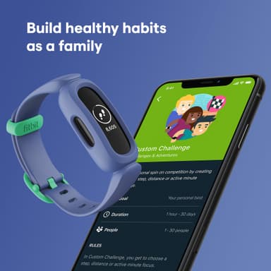 Fitbit Ace 3 aktivitetsmåler for barn (blå/grønn)