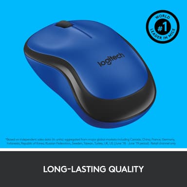 Logitech M220 Silent trådløs mus (blå)