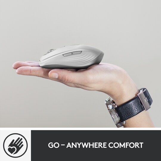 Logitech MX Anywhere 3 trådløs mus til Mac (lys grå)