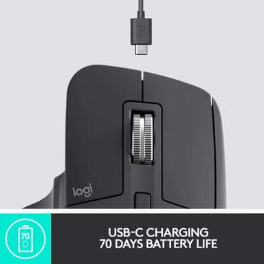 Logitech MX Master 3 trådløs datamus (sort)
