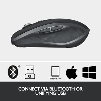 Logitech MX Anywhere 2S trådløs Bluetooth mus (grafitt)