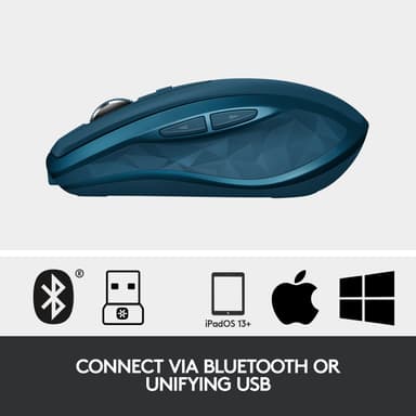 Logitech MX Anywhere 2S trådløs Bluetooth mus (grønn)