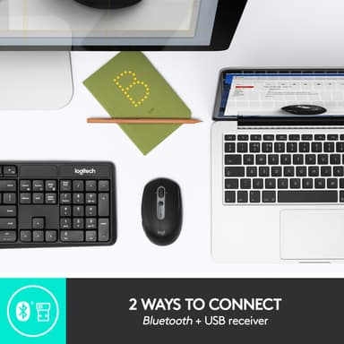 Logitech M590 Multi-Device Silent trådløs mus (grafitt)