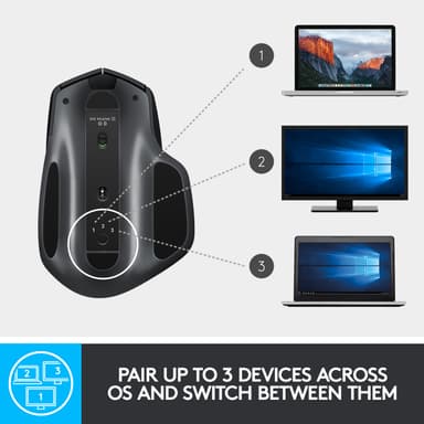 Logitech MX Master 2S trådløs datamus (grafitt)