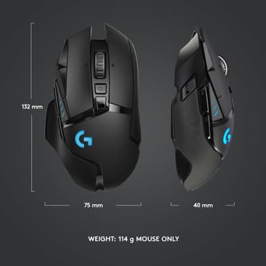Logitech G502 Lightspeed trådløs gamingmus