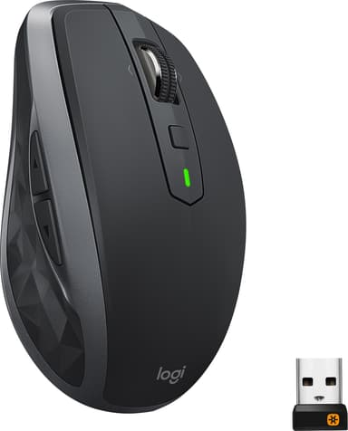 Logitech MX Anywhere 2S trådløs Bluetooth mus (grafitt)