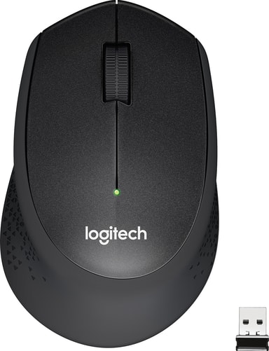 Logitech M330 Silent Plus trådløs mus (sort)