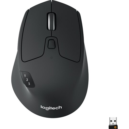 Logitech M720 Triathlon trådløs Bluetooth mus (sort)