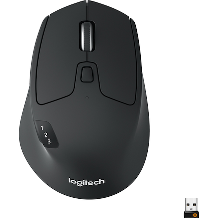 Logitech M720 Triathlon trådløs Bluetooth mus (sort)