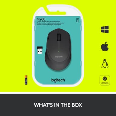 Logitech M280 trådløs mus (sort)