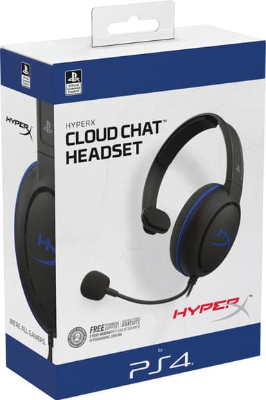 HyperX Cloud Chat gaming headset til PC/PS4/PS5