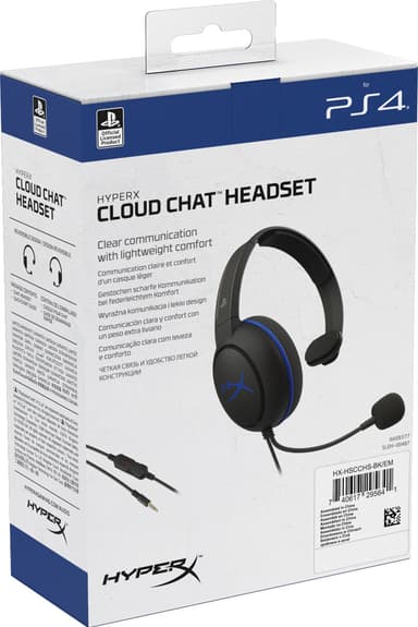 HyperX Cloud Chat gaming headset til PC/PS4/PS5