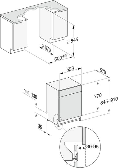Miele oppvaskmaskin G7118SCUXXLBRWS