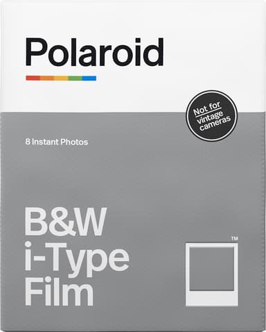 Polaroid i-Type sort/hvit-film