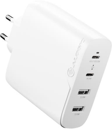 ALOGIC Rapid Power 4-port 100W GaN vegglader + 2m USB-C-kabel