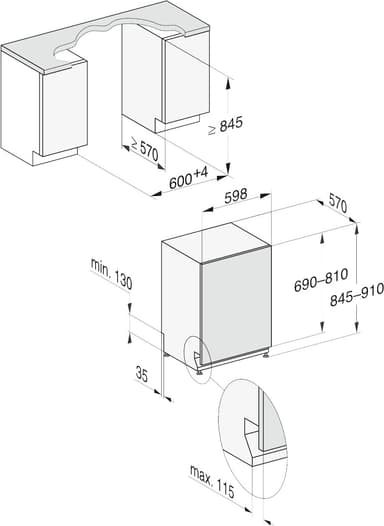 Miele oppvaskmaskin G7168SCVIXXL