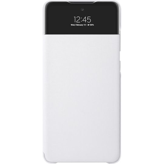 Samsung S View lommebokdeksel til Galaxy A72 (hvit)