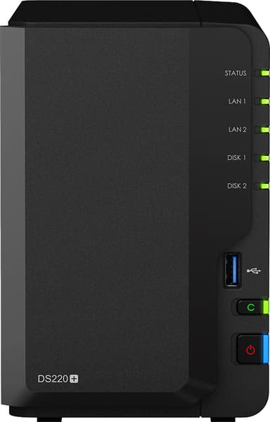 Synology DiskStation DS220+ 2-Bay personlig NAS-system