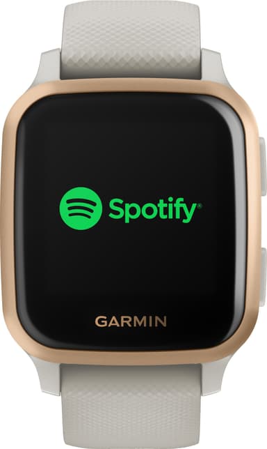 Garmin Venu Sq Music Edition smartklokke (rosegull, lys sandfarge)