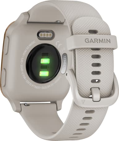 Garmin Venu Sq Music Edition smartklokke (rosegull, lys sandfarge)