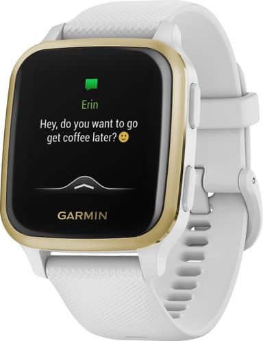 Garmin Venu Sq smartklokke (hvit/gull)