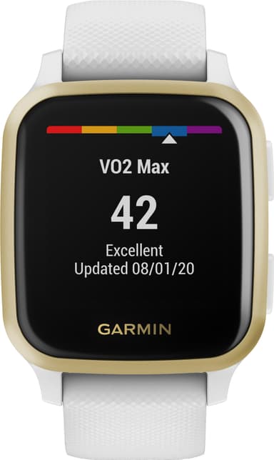 Garmin Venu Sq smartklokke (hvit/gull)