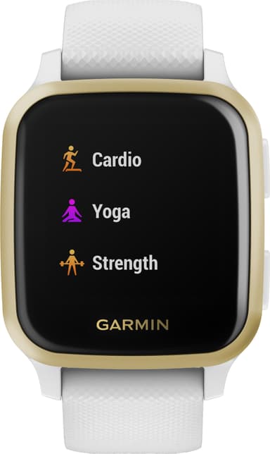 Garmin Venu Sq smartklokke (hvit/gull)
