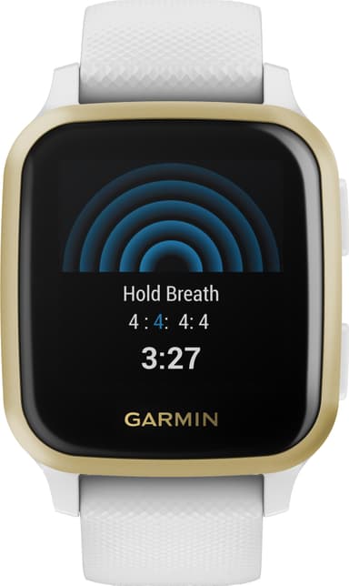 Garmin Venu Sq smartklokke (hvit/gull)