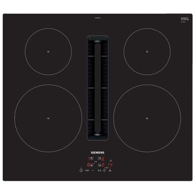 Siemens iQ300 platetopp med ventilator EH611BE15E (sort)