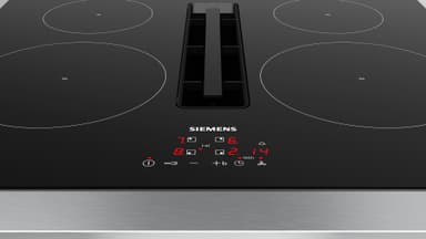 Siemens iQ300 platetopp med ventilator EH611BE15E (sort)