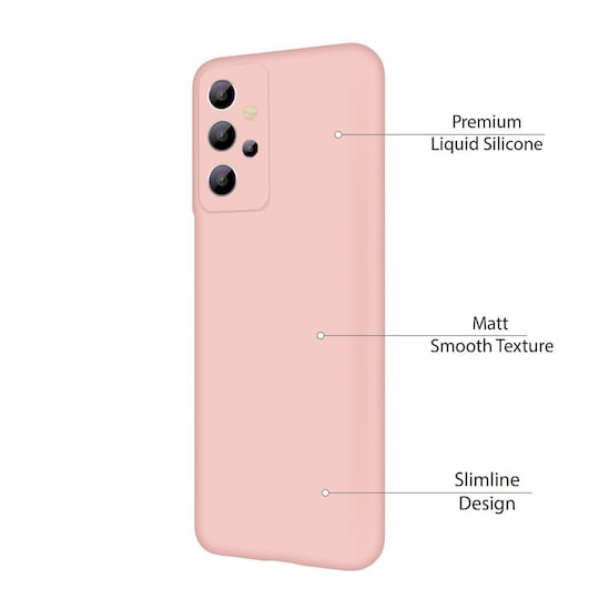 Samsung Galaxy A72 Flytende silikon deksel- Pink