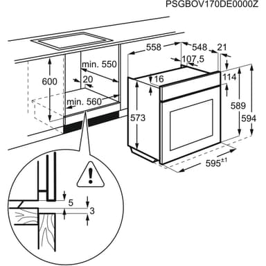 Electrolux integrert stekeovn OOP940NZ