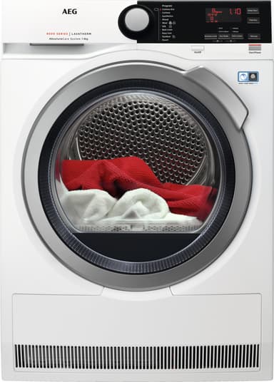 AEG 8000 tørketrommel T8DSG844E (hvit)