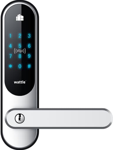 Wattle Dørlås Smart (sort)