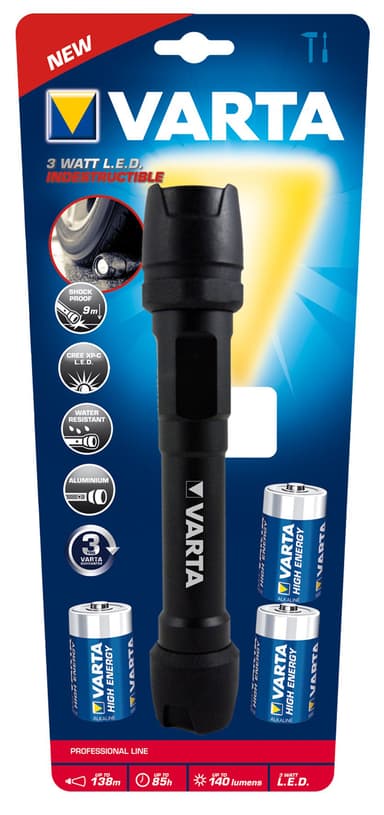 Varta 3 Watt lommelykt 3C Varta 3 Watt lommelykt 3C