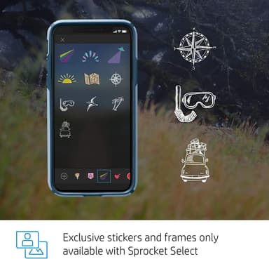 HP Sprocket Select Eclipse mobil fotoskriver (grå)