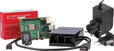 Raspberry Pi 4 B 4GB Starter Kit stasjonær mini-PC