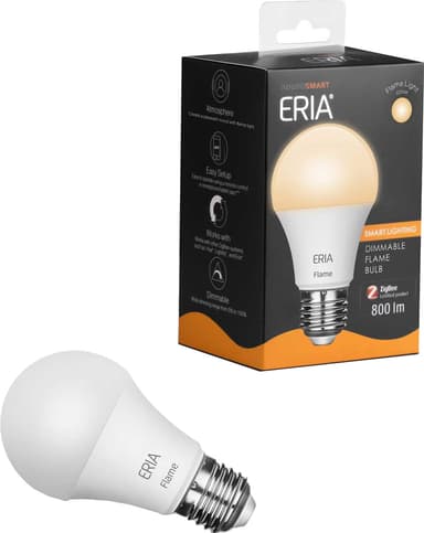 ADUROSMART ERIA E27 Flame Bulb 2200k Gult lys Zigbee