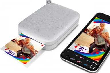 HP Sprocket Luna mobil fotoskriver (hvit)