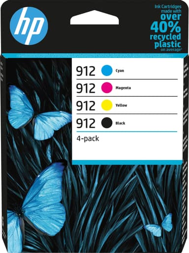HP 912 blekkpatroner kombo-pakke (CMYK)