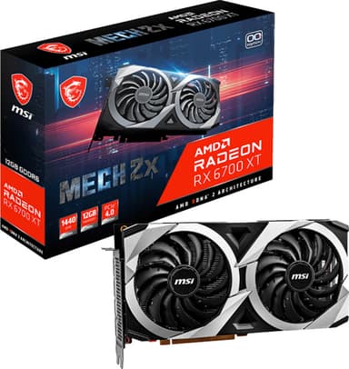 MSI Radeon RX 6700 XT MECH 2X 12G OC grafikkort