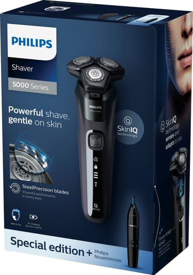 Philips 5000 barbermaskin og nesetrimmer S5588/26