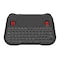 Trådløst PRO mini-tastatur 2.4G LED med Touchpad Black