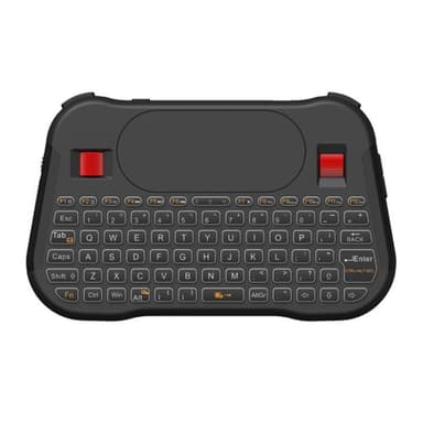 Trådløst PRO mini-tastatur 2.4G LED med Touchpad Black