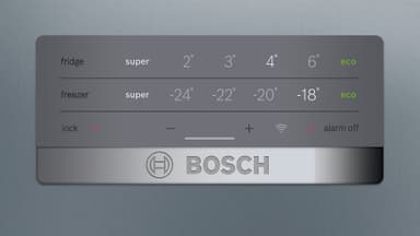 Bosch Kjøleskap/fryser kombinasjon KGN397LEP (inox-look)