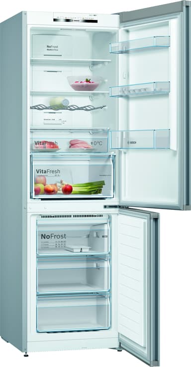 Bosch Kjøleskap/fryser kombinasjon KGN36VLDD (inox-look)