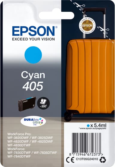 Epson 405 cyan blekkpatron C13T05G24010